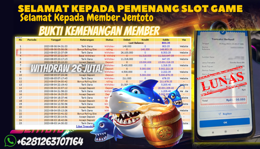 Bukti JP Slot Pragmatic Play Jentoto - Sweet Bonanza