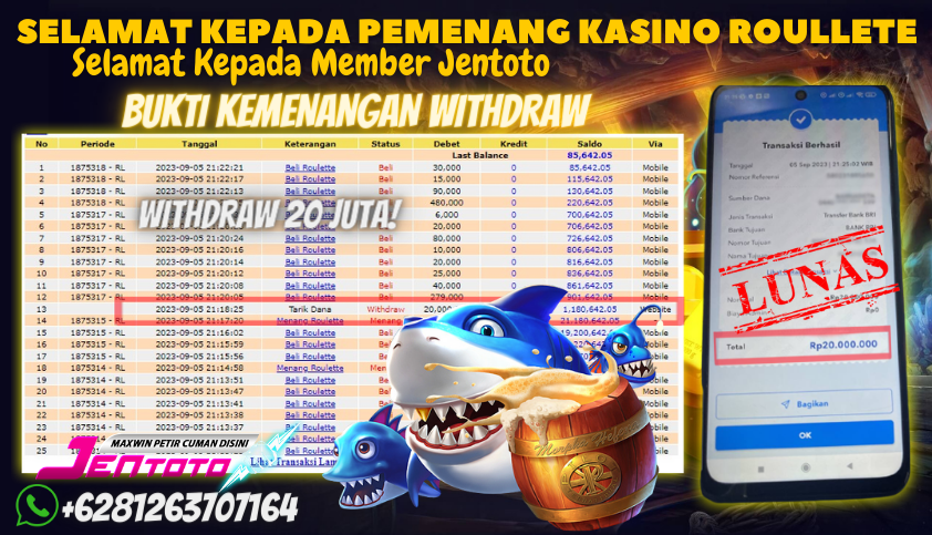 Bukti JP Casino - Judi Roulette Online